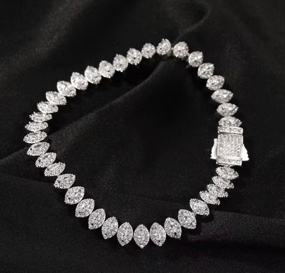 TEAR DROP BRACELET- 8 mm Tear drop tennis bracelet