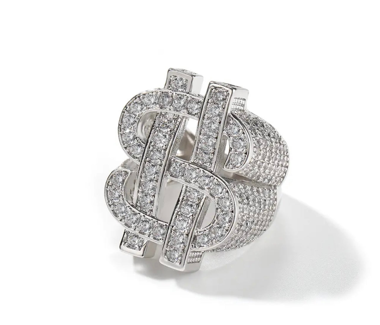 Dollar$$$- 29 mm Dollar sign ring