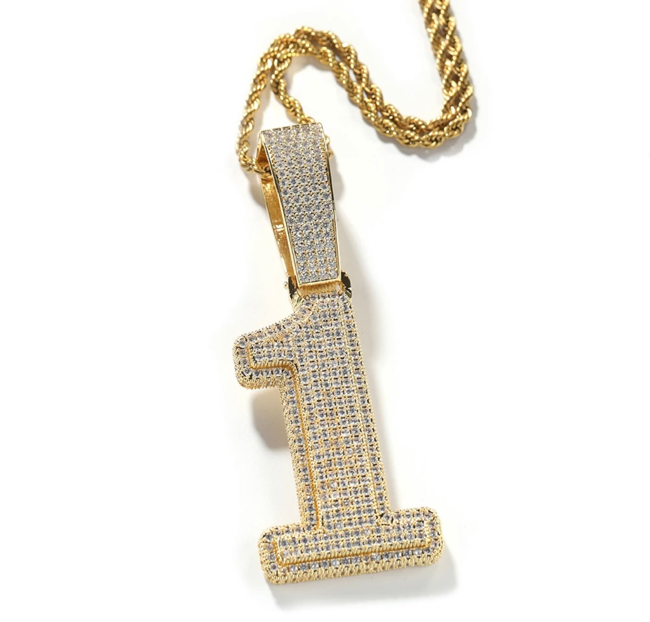 NUMERO- 8.2 cm Number pendant