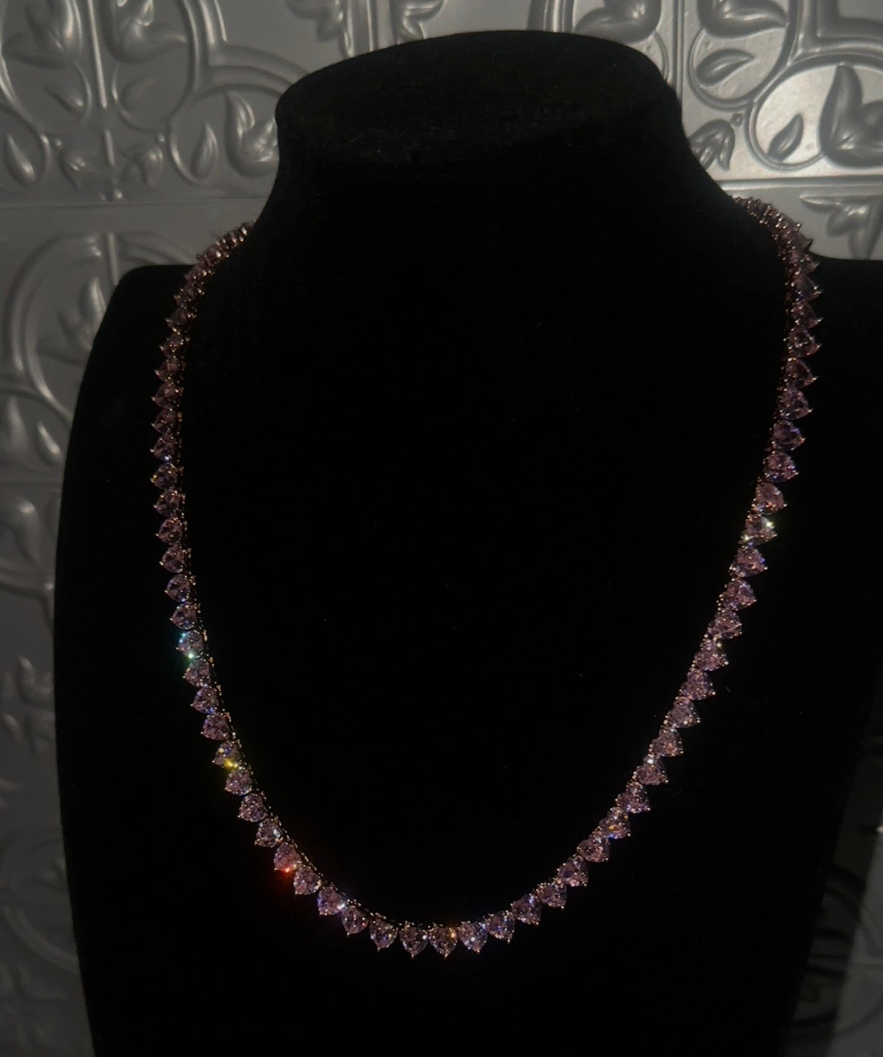 GET MONEY- Heart tennis chain
