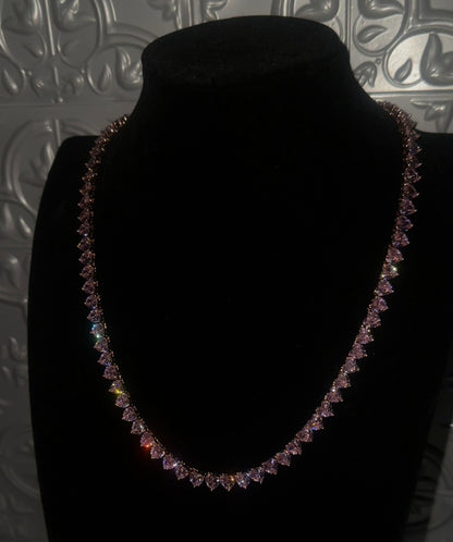 GET MONEY- Heart tennis chain