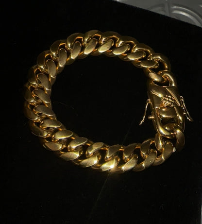 PLAIN JANE BRACELET- Stainless steel style Cuban link