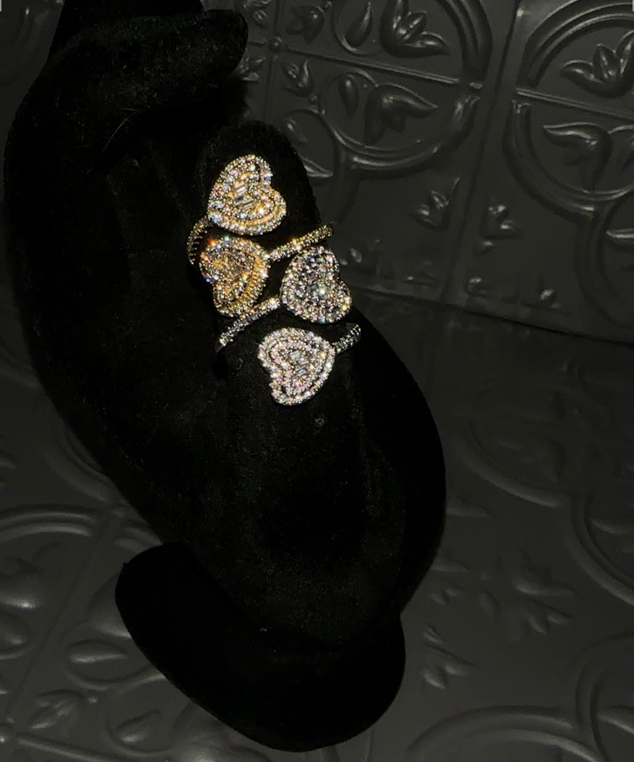 HEART EYES- Double heart ring