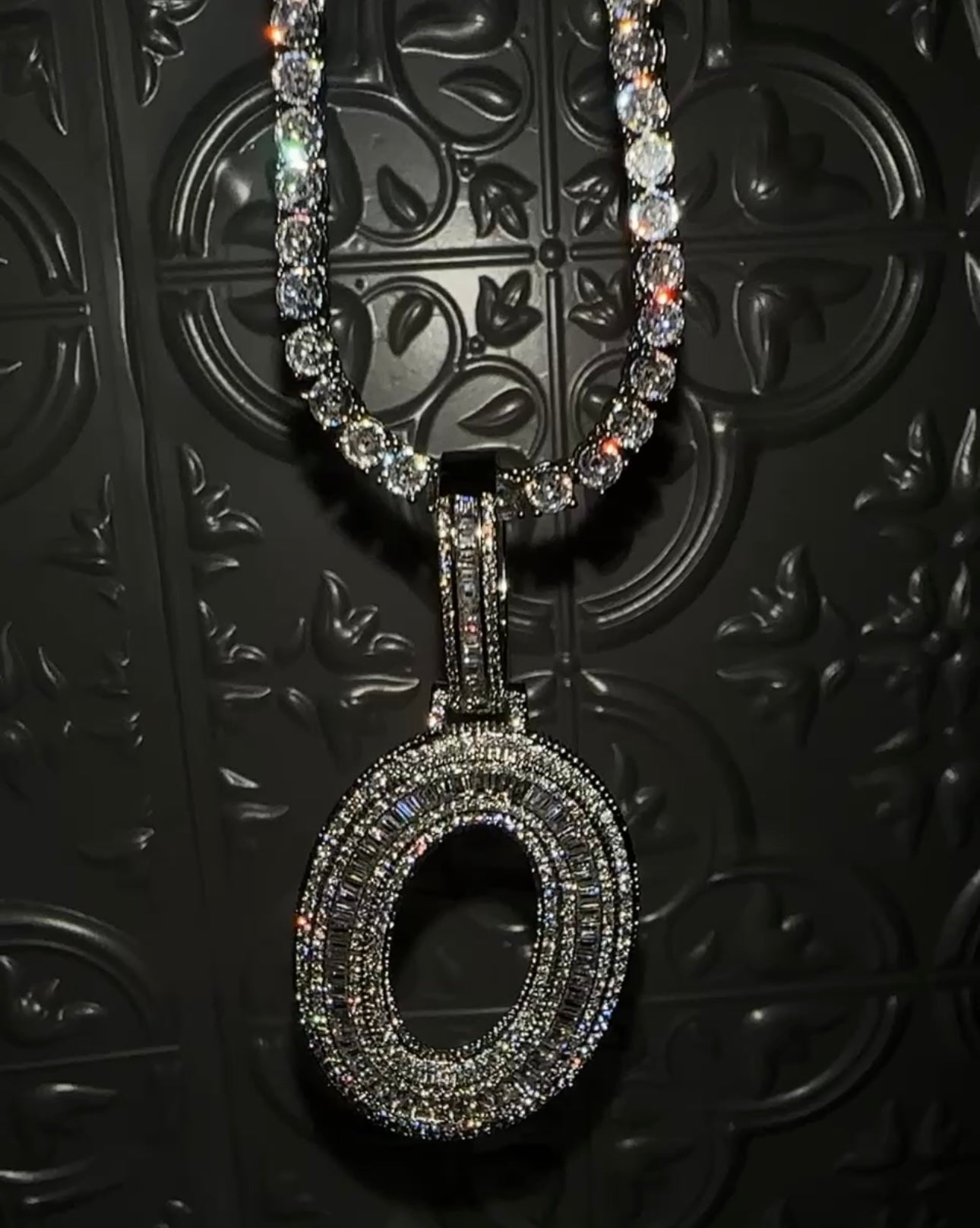 BIGS- Baguette letter pendant