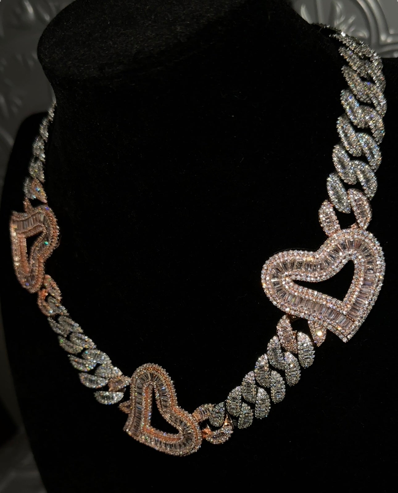 REAL POPULAR-  Heart Cuban chain