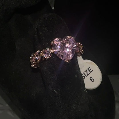 WIFEY- Heart tennis ring