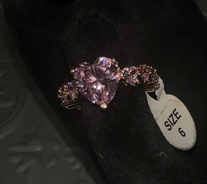 WIFEY- Heart tennis ring