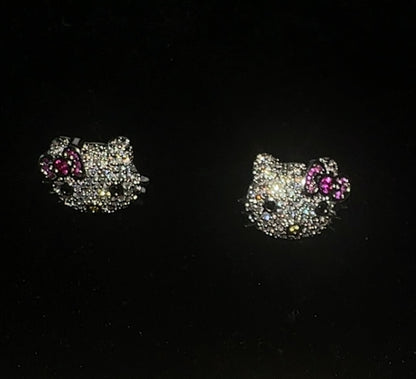 ICY KITTY EARRINGS