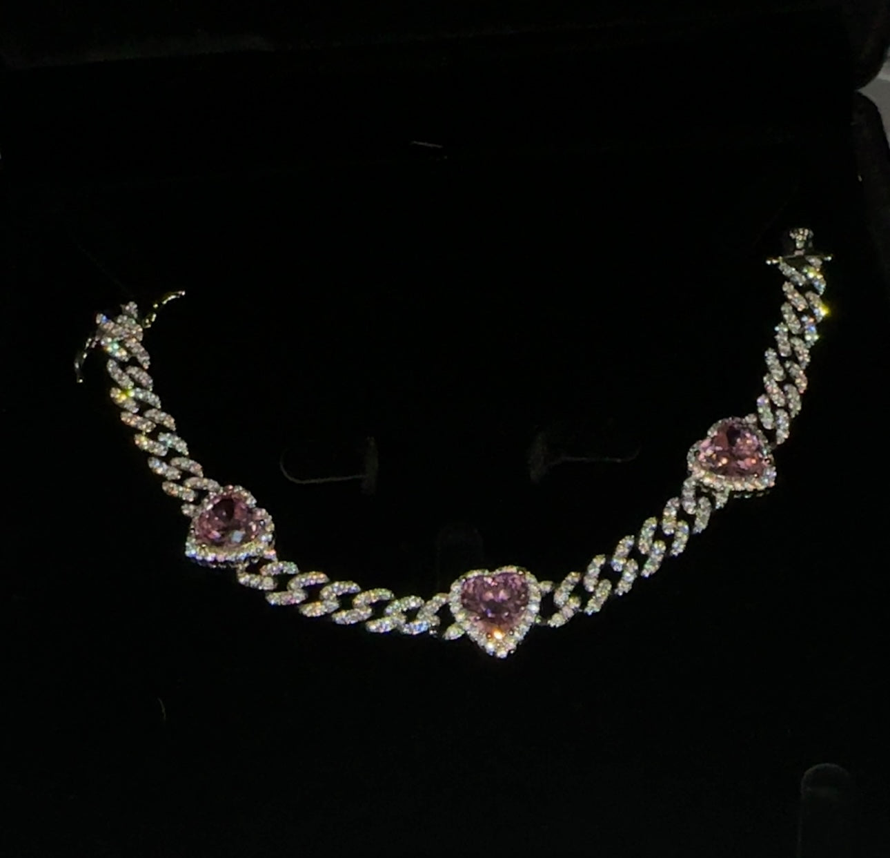 CHEDDAR - Pink heart anklet