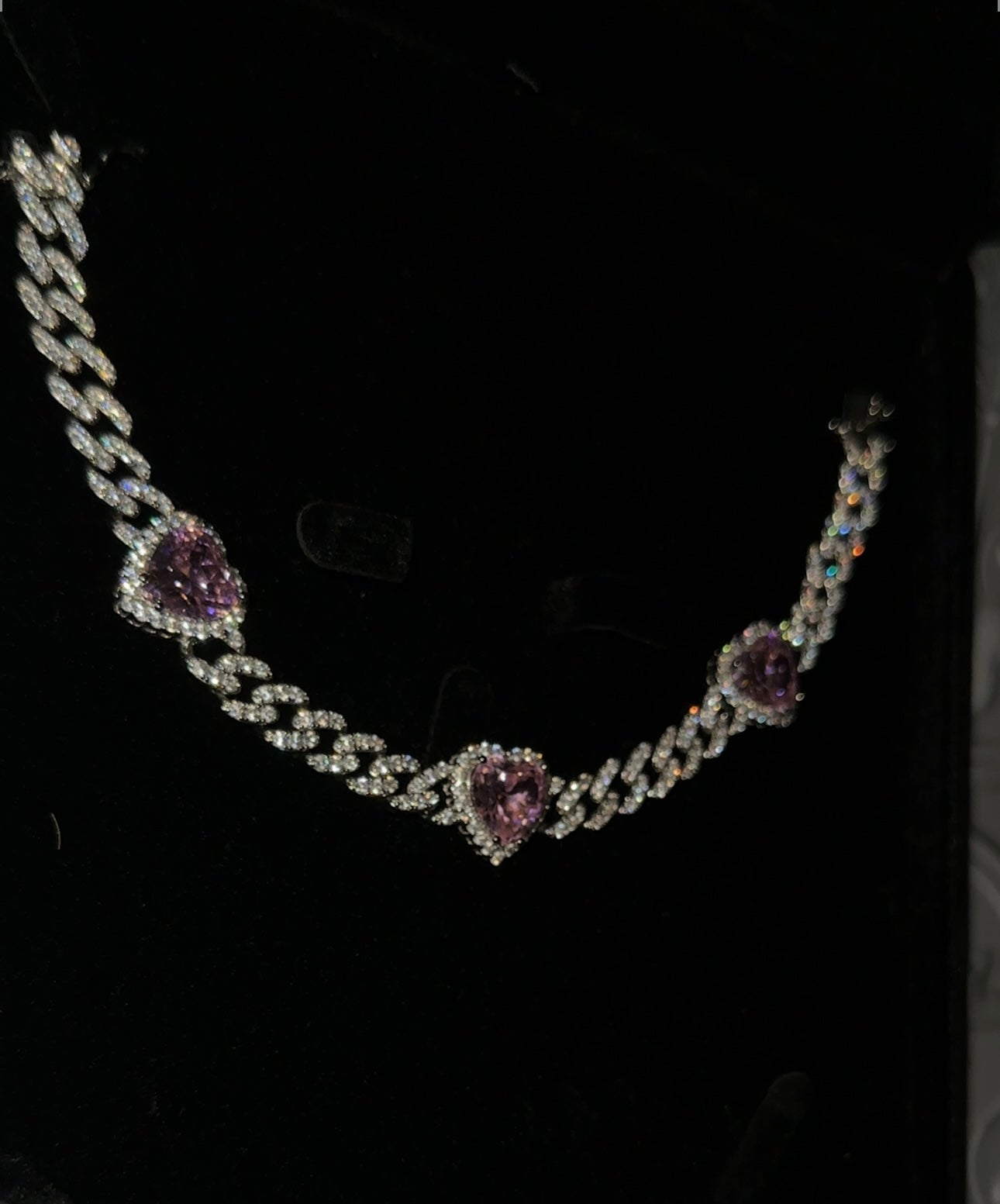 CHEDDAR - Pink heart anklet