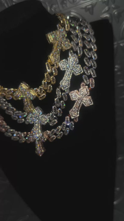 TRIPLE - Baguette cross chain