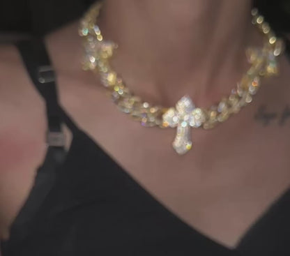 TRIPLE - Baguette cross chain