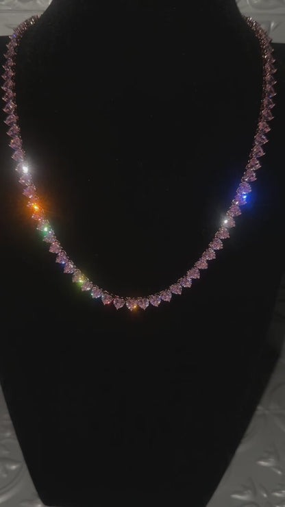 GET MONEY- Heart tennis chain