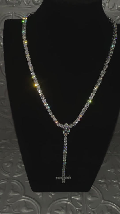 DROP DOWN - Tear drop tennis chain
