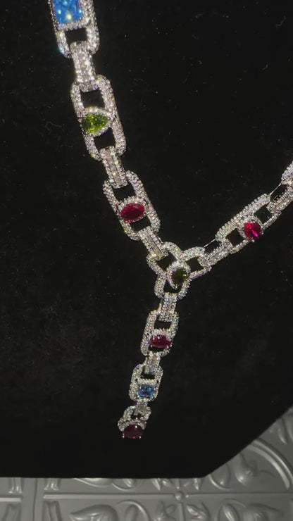 FIRE & ICE - Gemstone chain